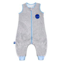 SINCERE Sleeping Bag with Feet Baby Wearable Fleece Blanket for First Walking Trials Infant Children 1-4 Years tog1.5, Grey, Uranus