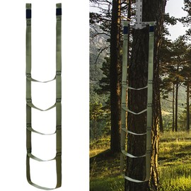 WBCBEC 4Step Climbing Aider for Hunting Climbing Stick Aider Webbing Rope Ladder Lightweight Hunting Climbing Stick Aider Webbing Rope Ladder (2PCS)
