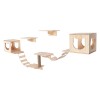 Wall Mounted Cat Shelf Solid Wood Climbing Shelves Bed Indoor