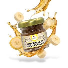 Ga Tlali | Mascarilla Facial Nutritiva Miel y Plátano 30g | Hidratación Facial | Mascarilla de Miel para Hidratar la Piel, Mascarilla de Plátano para Manchas y Arrugas, Cuidado Facial Natura