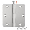 HOSOM 6 Pack Brushed Nickel Door Hinges 3.5 Inch with