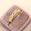 SHINYSO 14K Gold Plated Wedding Bands for Women Infinity Stacking