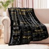 Yomaisky 50th Anniversary Blanket - Golden 50 Years of Marriage