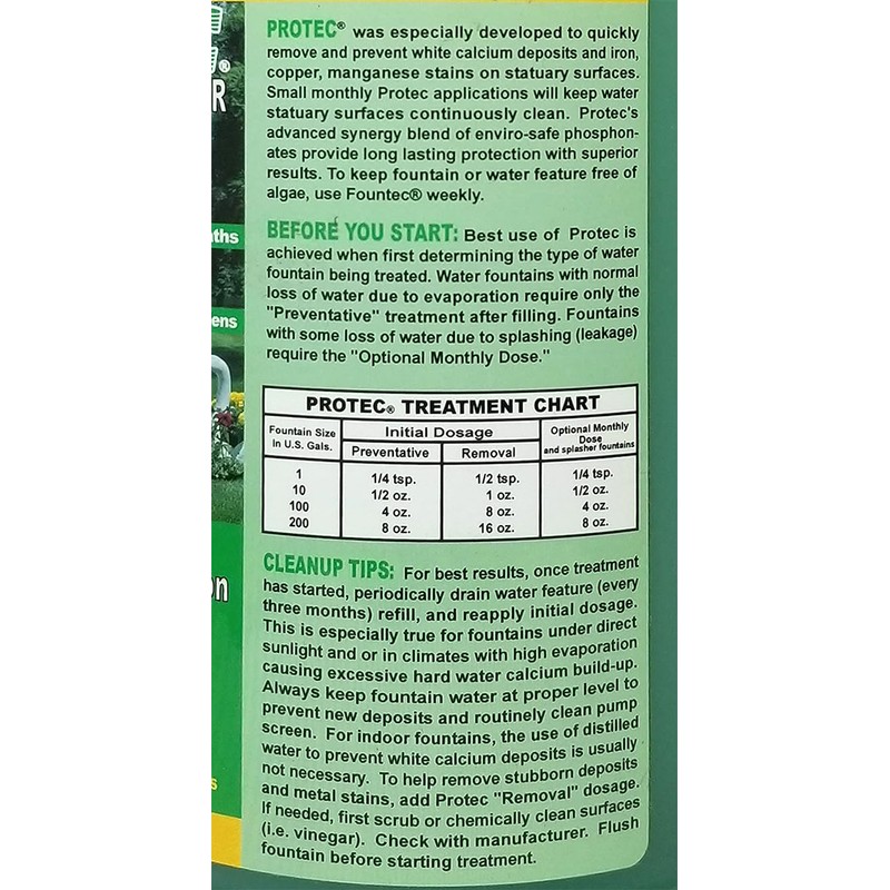 EASYCARE Protec Fountain Scale-Stain Inhibitor/Remover