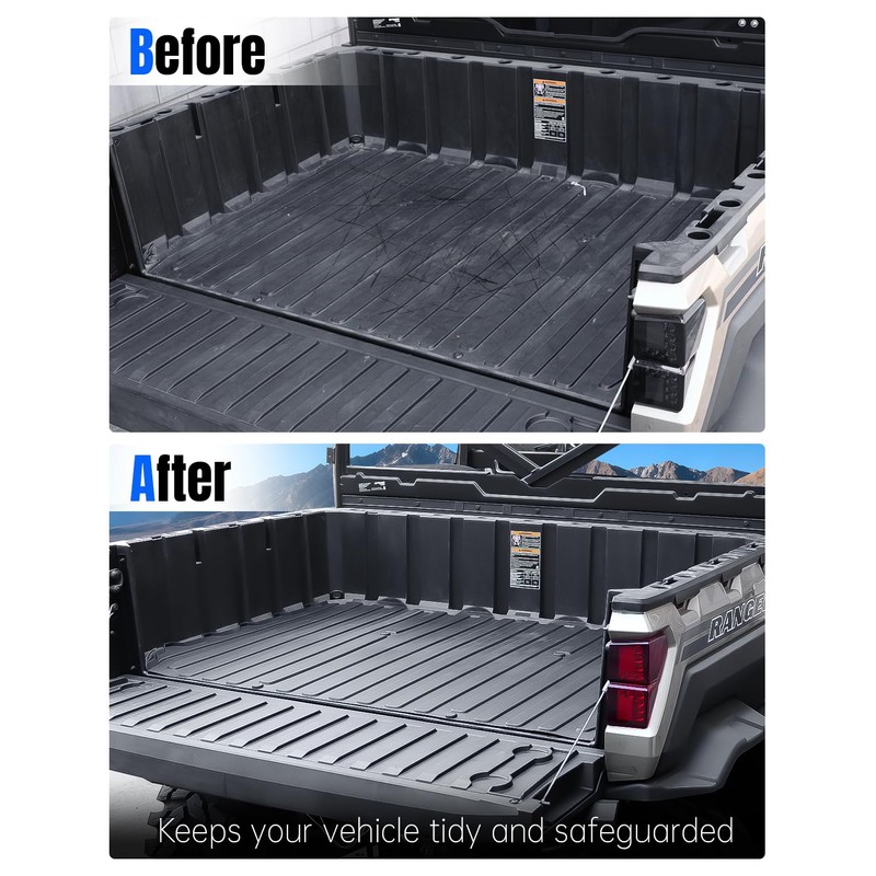 Rubber Bed Mat Liner for Polaris Ranger XP 1000/Ranger 1000