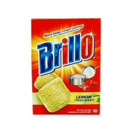 Brillo Steel Wool Soap Pads 10ct pack (Lemon, 2)