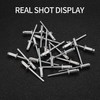 120 Pcs Pop Rivets Assortment, Assorted Flange Aluminium Blinds Rivets