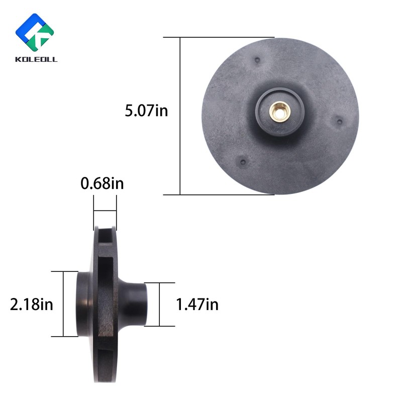 KOLEOLL 073131 Impeller Compatible with Pentair Whisperflo 3 HP Pumps