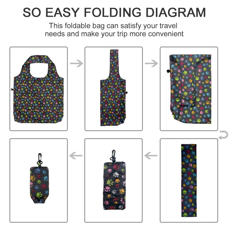 HOLYLUCK Reusable Grocery Bags,Heavy Duty Foldable Shopping Tote Bag, 3