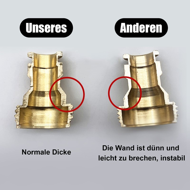 umorismo Pack of 2 Universal Tap Connector for Mixer Tap,