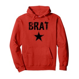 Brat Vintage Grunge Style, Funny Item for a Brat Apparel Pullover Hoodie