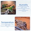 Reptile Thermometer Hygrometer, Digital hygrometer thermometer Gauge for Incubators Breeding