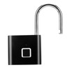 Door Lock Security Keyless USB Rechargeable Fingerprint Smart Padlock Black
