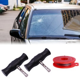 BAOSROY Windscreen Removal Tools, Car Windscreen Removal Tool, Car Window Removal Tool, Kit Removal of Windscreen Car, with Window Glass Cutting Wire and Handles