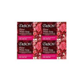 De Bon Soap Sweet Rose 4 pcs Scented Soap Bath Soap Apricot Massage Soap 4 pcs Scented Soap Bath Soap / 드봉 비누 스위트로즈 4개입 향좋은비누 목욕비누 살구마사지 비누 4개 향좋은 비누 목욕비누