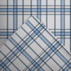 Pointehaven Flannel Oversized Duvet Set, King, Blue Plaid
