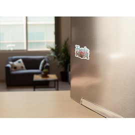 Frenchie Mom Colorful Refrigerator Magnet | UV Printed 4-Inch Kitchen Decor Accessory Featuring Stunning Design | French Bulldog Love Pet Paw Dog Bird Pets Lover Animal Granddog Trainer CSM1517