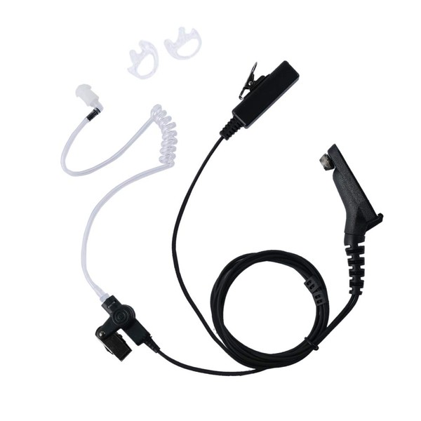 Klykon Eeapiece Headset for Motorola MTP850 MOTOTRBO XPR6550 XPR7550 XPR7580 XPR7380 APX6000 APX4000 XPR7350 APX7000 XPR6350 Walkie Talkie 2 Way Radio 2 Wire Surveillance Kit