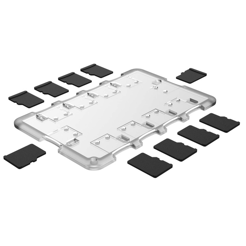 Flashwoife, 10 x MicroSD Storage Memory Card Box, Credit Card