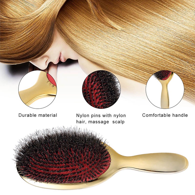Professional Hair Brush Massage Comb Oval Anti-static Paddle Hair Extension