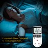 ORIDGET Digital Electrical Timer Plug Socket with 18 On-Off Programs,