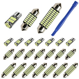24 PCS LED Interior Car Lights, T10 31mm 41mm LED Interior Lights Kit