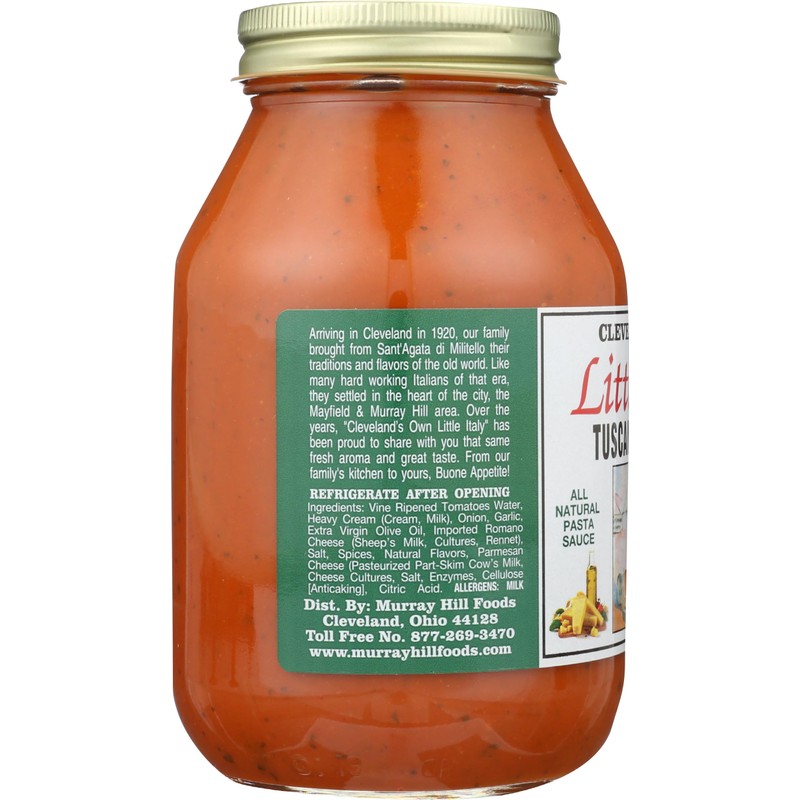 LITTLE ITALY Tuscan Parmesan Pasta Sauce, 32 FZ