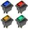 ETOPARS 4Pcs Car Round Rocker Switch 12V 20A Blue Red