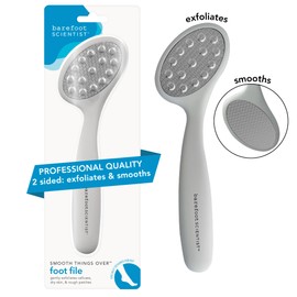 Barefoot Scientist Smooth Things Over Stainless Steel Pedicure and Foot File for Exfoliation, Pumice Alternative for Smooth Feet and Heels