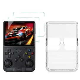 TPU Case with 2 Screen Tempered Film for R36S (Transparent White)