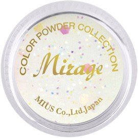 ミラージュ カラーパウダー N/BX-6 7ｇ グリッターパウダー アクリルパウダー 大小のラメが輝く蛍光カラー