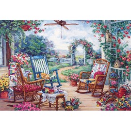 2000 Piece Puzzle,Garden Tea Party 2000 Piece Puzzles For Adults,Flower Garden Party Puzzles For Adults 2000 Pieces And Up,Puzzle 2000 Pieces,Oil Painting Jigsaw Puzzles 2000 Pieces,Puzzles 2000 Piece