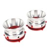1 Pair NAB Hub Adapters Professional Polished Aluminum Reel to