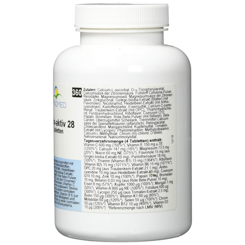 Basis-aktiv 28 Tabletten, 360 Tabletten (216 g)