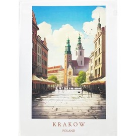 Half a Donkey Krakow, Poland - large cotton tea towel