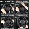 GIANT PANDA Car Steering Wheel Cover for Toyota RAV4,Camry,Highlander,Corolla,Prius,Tacoma,Standard Size