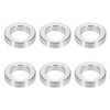 PATIKIL M6 Aluminum Spacers, 6pcs 1/4" x 3/8" Round Metal Spacers for 1/4 or M6 Screw Bolts, Unthreaded Standoff Bushing 1/8"L, 6.2x10x3mm