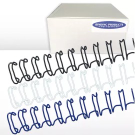 Unbranded 5/16" 3:1 Twin Loop Wire O Binding Spines -100/pack - Navy