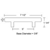 Emtek Bar Pull Available in 10 Sizes and 6 Finishes
