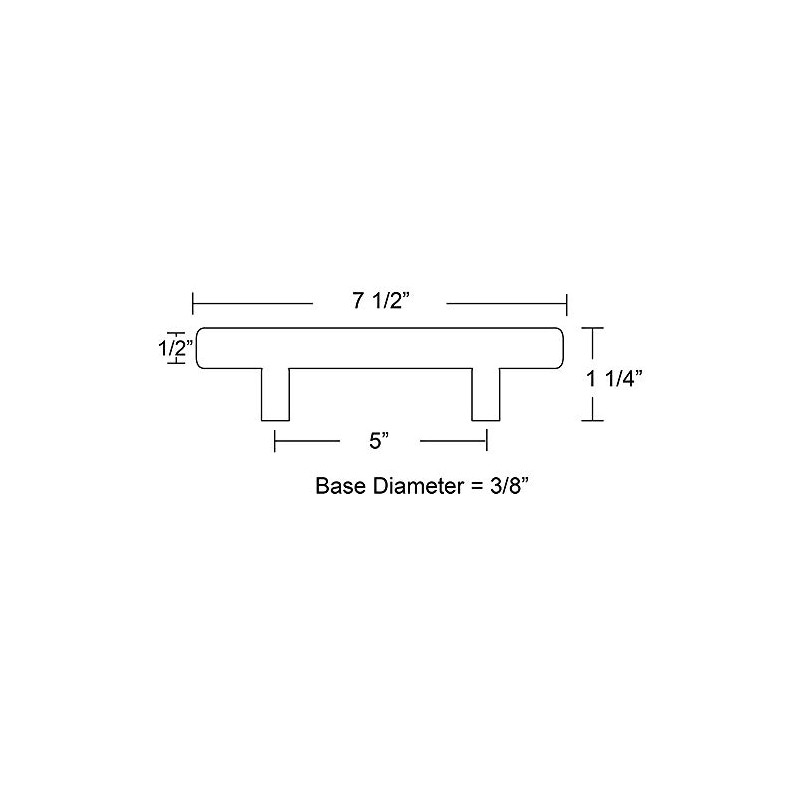 Emtek Bar Pull Available in 10 Sizes and 6 Finishes