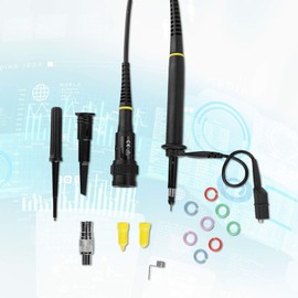 Sonda de osciloscopio P4250, sonda de Alto Voltaje Universal 100: 1 2KV para osciloscopios, Pinza de cocodrilo de 250 MHz Kit de Cables de Prueba de Punta de Prueba BNC