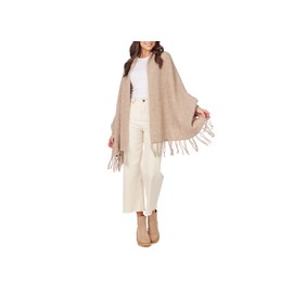 Mud Pie Women Ashby Cardigan Wrap, Tan, One-Size