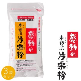 Unpowdered potato starch 8.8 oz (250 g) x 3 bags of impressed unpowdered kakuriko, Hokkaido specialty 100% Bareisho starch, selected from the special ingredients