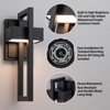 Easyusahome 2-Pack Modern Outdoor Wall Lights, 15W LED Exterior Lighting