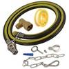 SPARES2GO Universal Oven Cooker Gas Supply Hose, PTFE Pipe Tape,