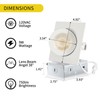 KnLnny Ware Square GimbalRecessed Lighting 4 Inch 6 Pack, Ajustable
