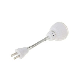 AllAboutAdapters Motion-Activated LED Night Light for AC Outlet Plug-in White