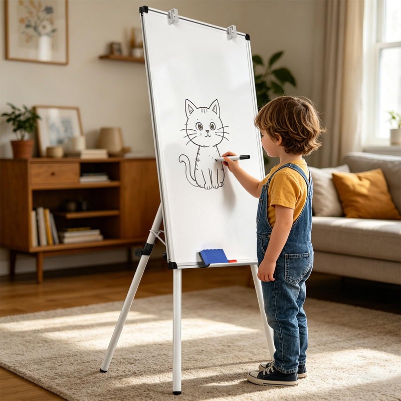 Whiteboard Easel 36 x 24 Inches, Magnetic Portable Dry Erase