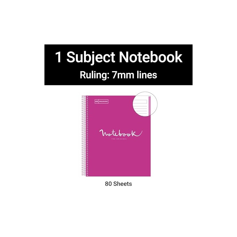 Miquel Rius M Emotions 1 Subject Notebook, Lined 11" x