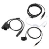 Throat Mic Headset 7.1mm Plug with PTT Adapter Push to